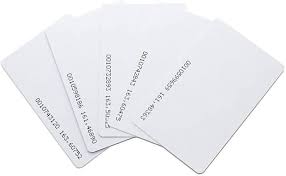 RFID CARDS 12KHZ CFI WHITE BLANK